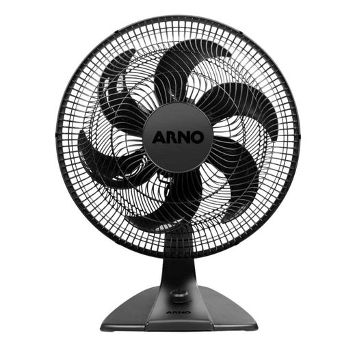 Ventilador de Mesa Essential Preto com 6 Pás 40cm 140W Arno