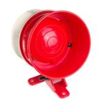 Sirene Luz Vermelha Piscante para Sistemas de Incêndio 12/24V 115dB