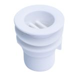 Válvula Branca para Tanque com Tampa 1.1/2" Luconi