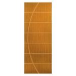 Folha de Porta Frisada Melamínica Colméia Neblina Mogno 210x62cm