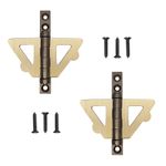 Borboleta Lisa para Janela Guilhotina Zamac Latonado Oxidado 02 Peças