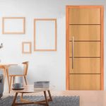 Folha de Porta Frisada Sarrafeada HDF Pinus Angelim FR02 210x70cm