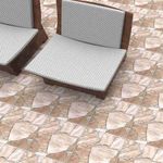 Piso Quartzo Bold Rústico Marrom 43x43cm 2,43m2