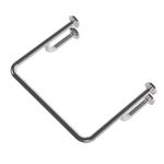 Barra de Apoio Inox Fixa em U 62,8cm