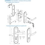 Fechadura Banheiro Pali Reta ESP43 40mm Cromada