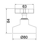 Acabamento Registro Base Deca Gaveta/Pressão 1.1/4" 1.1/2" 4900 C47
