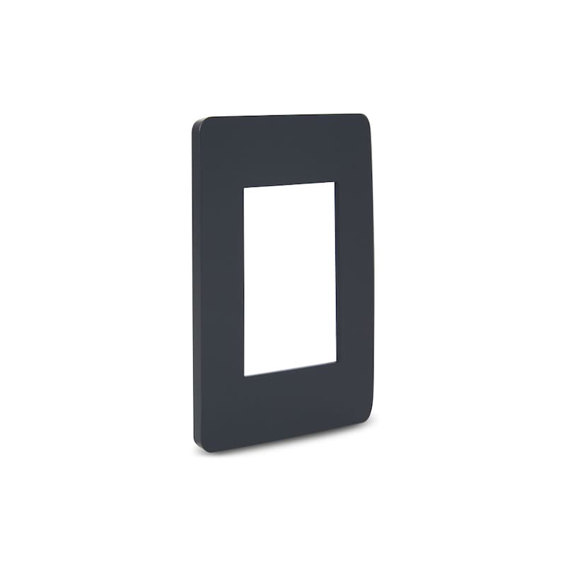 Placa 3 Postos 4x2 sem Suporte Stellar Black Orion