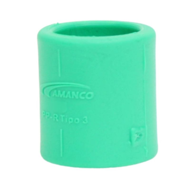 Luva Simples Fêmea Fêmea PPR 25mm Amanco