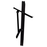Janela Basculante Vidro Boreal Alumínio Preto 40x40cm