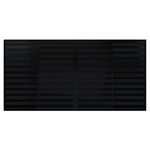 Veneziana 6 Folhas com Grade Alumínio Preto 100x120cm