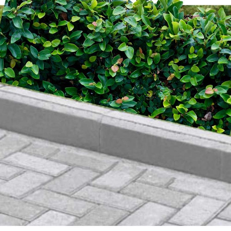 Guia Piso Cimentício Jardim Natural 19x39x07cm Blocos Cabral