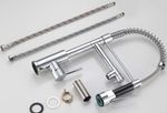 Monocomando para Cozinha Mesa Bica Alta 1/4V Cromado Gourmet Flex 48cm