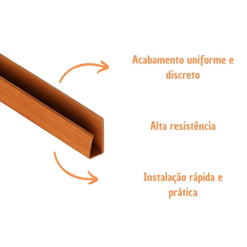 Rodaforro para Forro de PVC Mogno 6m