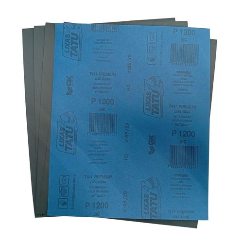 Folha de Lixa D'Água 230x280mm Grão 1200 Lixas Tatu