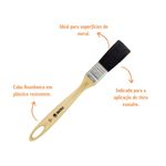 Trincha Premium Natural Esmalte Dupla 571 1" Tigre