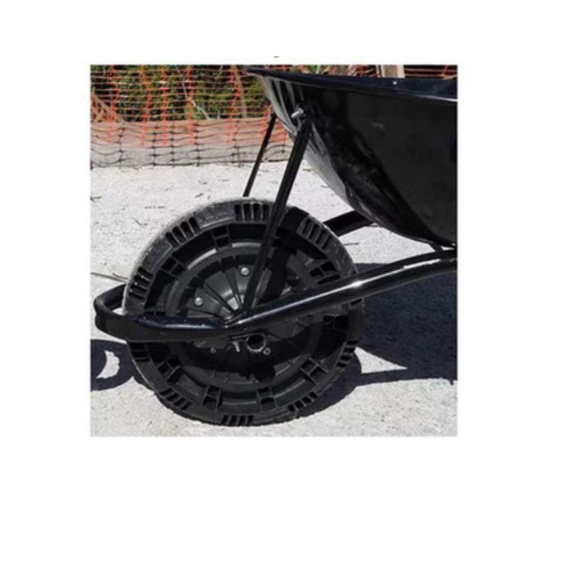 Pneu Maciço Flex Border 350 com Eixo 1" sem Rolamento até 100Kg