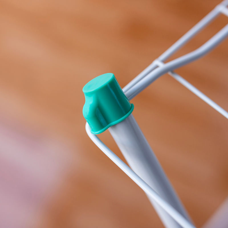 Varal de Chão Nápoles Aço Branco 79x78x51cm Secalux