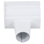 Terminal Bocal Moldura Esquerdo Aço Corte 28 3" Branco Calhaforte