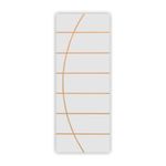 Folha de Porta Frisada Melamínica Colméia Neblina Branco 210x90cm