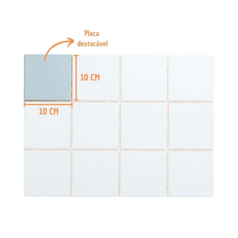 Revestimento Piscina Bold Brilhante Azul 10x10cm 1,95m2