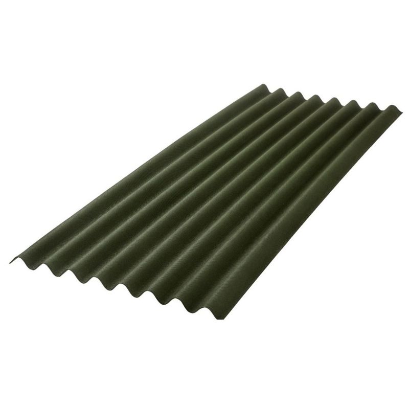 Telha Ondulada Fibra Classica Fit Verde 3mm 2x0,75m Onduline