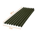 Telha Ondulada Fibra Classica Fit Verde 3mm 2x0,75m Onduline