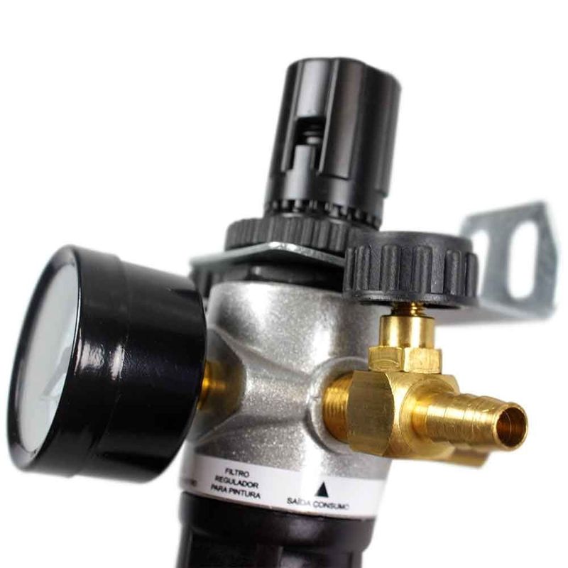 Filtro Regulador Mini para Pintura 1/4" 2 saídas ARC2158CM Arcdal