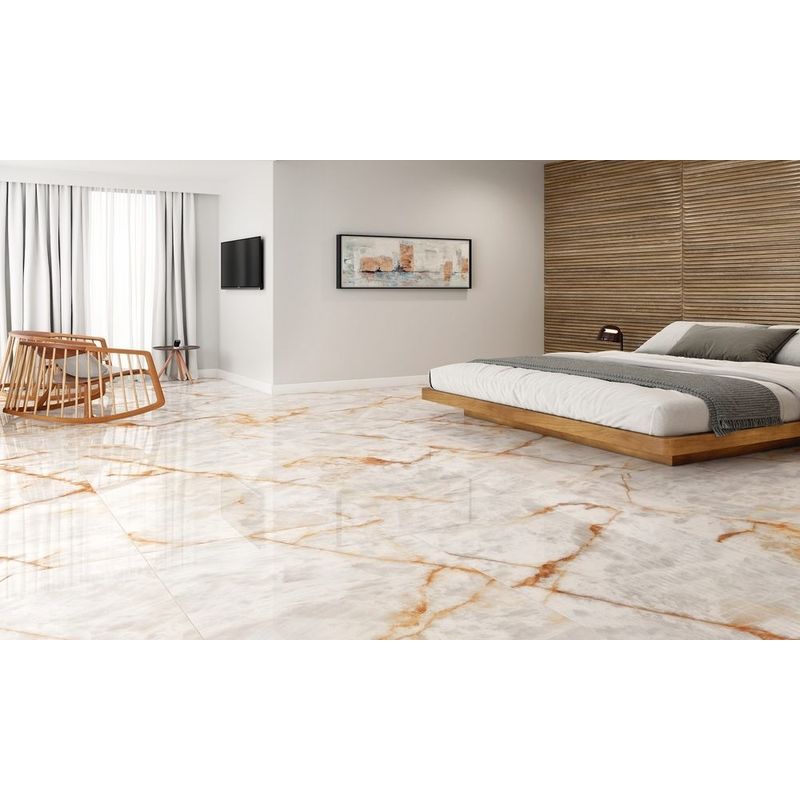 Revestimento Le Mans Retificado Acetinado Marrom 62x121cm 2,25m2