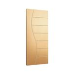 Folha de Porta Frisada Sarrafeada HDF Pinus Angelim FR10 210x70cm
