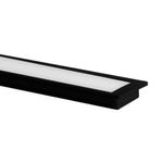 Perfil de Embutir Alumínio 24mm Preto com 3 Metros