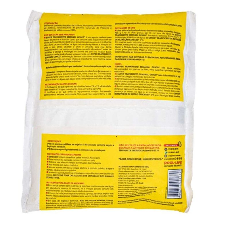 Tratamento Semanal 5x1 400g Piscina Genco