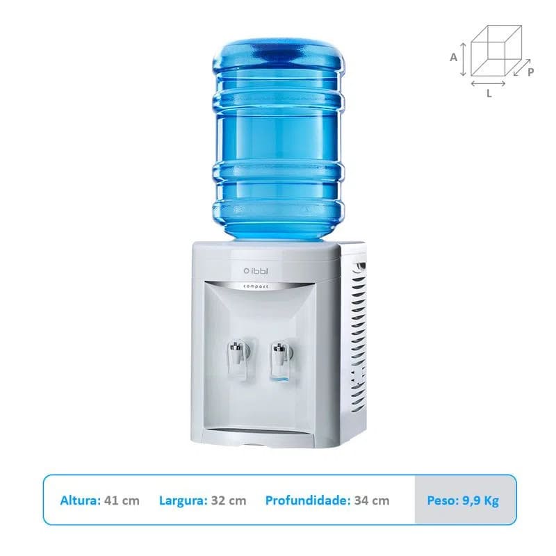 Bebedouro de Mesa para Garrafão Compact Branco 220V IBBL