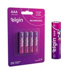 Pilha Recarregável AAA 900MHA Blister 4 unidades