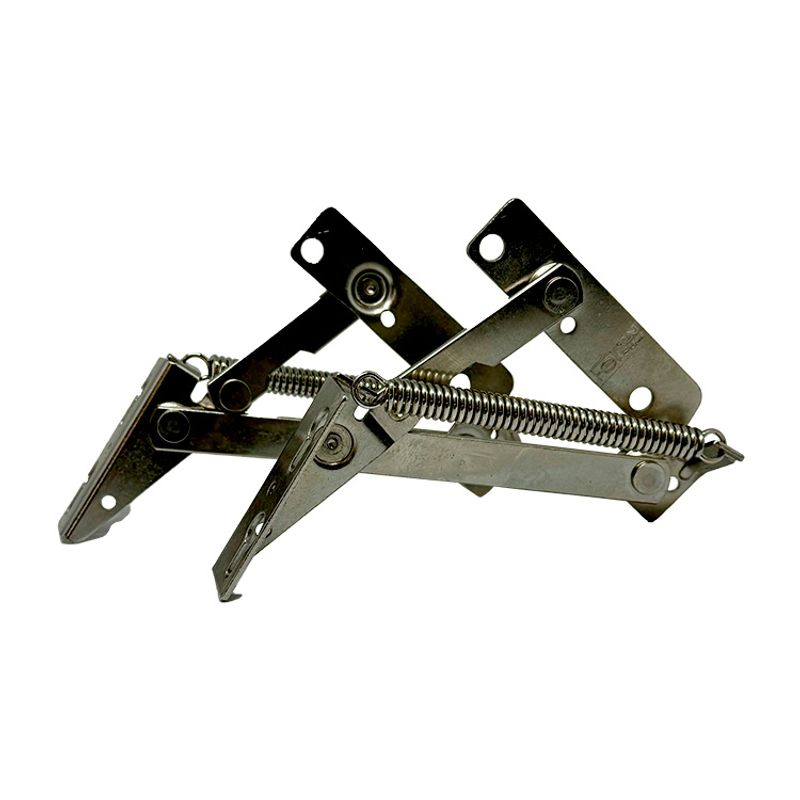 Articulador para Porta Basculante com Abertura 75° Até 4Kg Niquelado