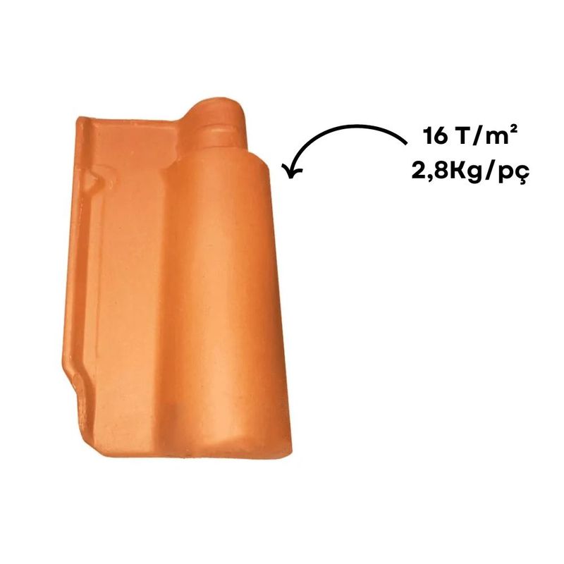 Telha Portuguesa Cerâmica Vermelha Marajó