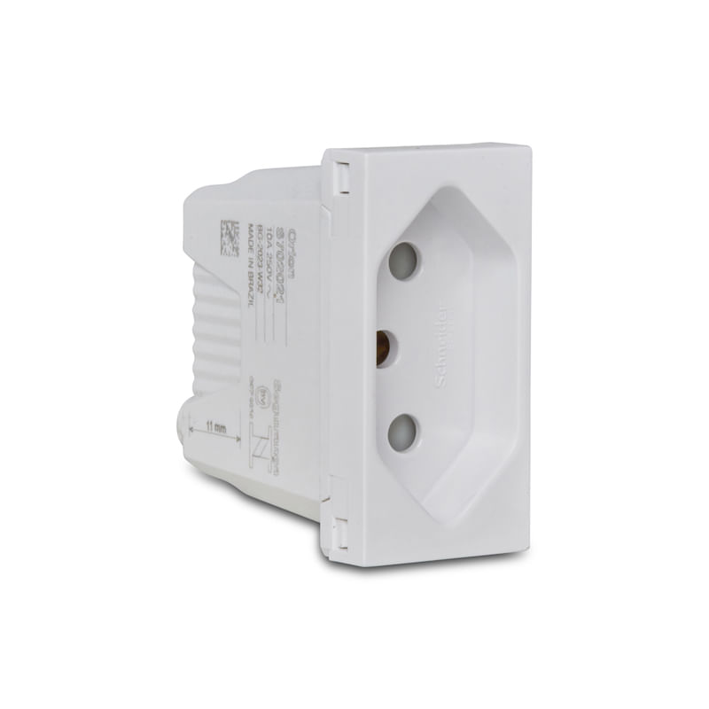 Módulo Tomada 2P+T 10A/250V Branco Orion