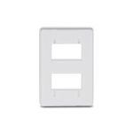 Placa 2 Postos 4x2 sem Suporte Branca Orion