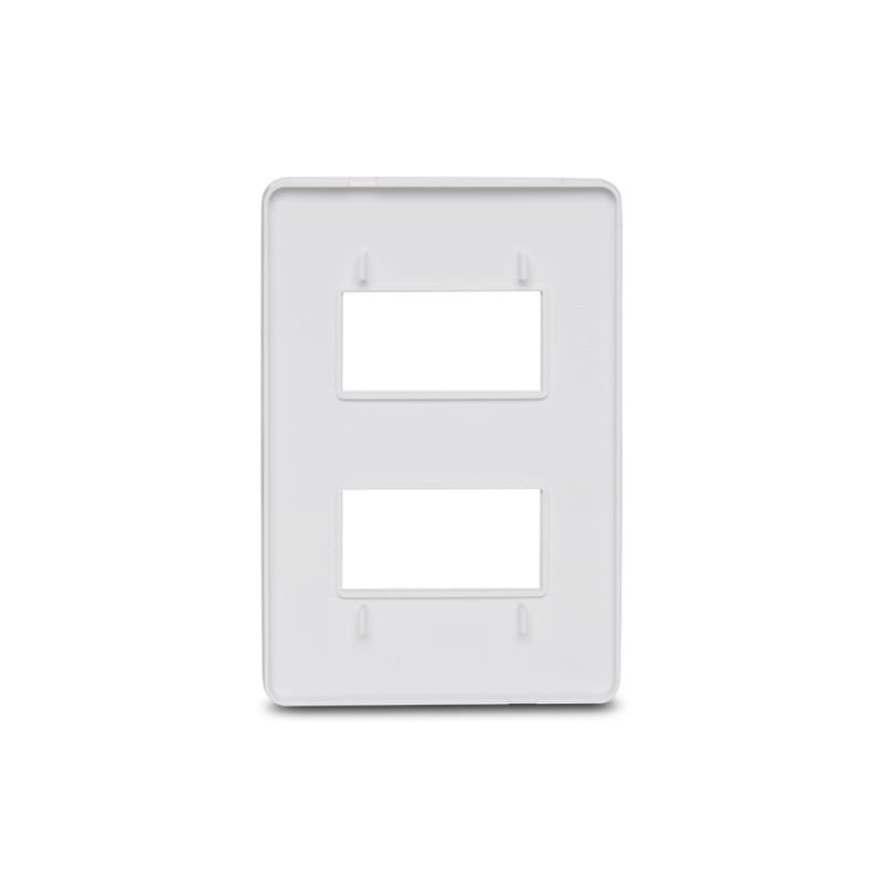 Placa 2 Postos 4x2 sem Suporte Branca Orion