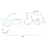 Torneira para Banheiro 1/4V Cromado Luxo Água Fria