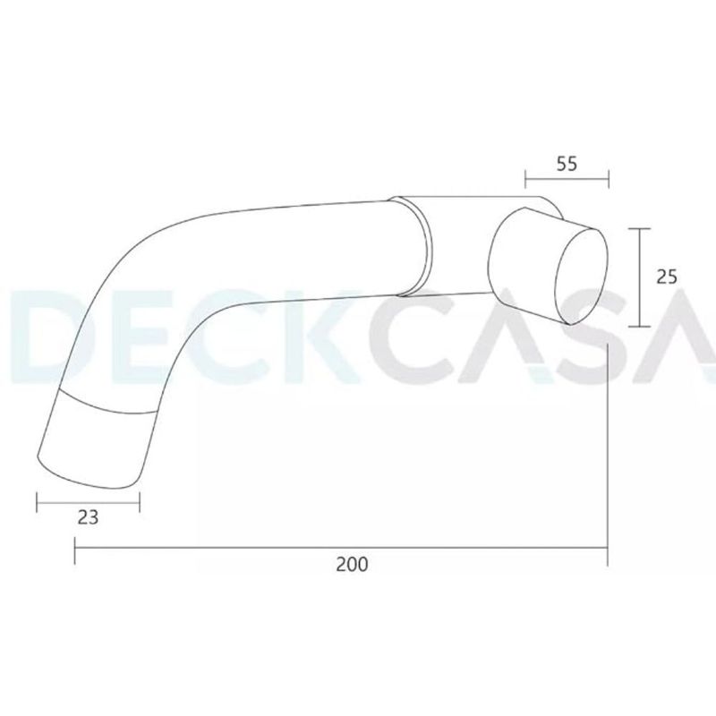Torneira para Banheiro 1/4V Cromado Luxo Água Fria