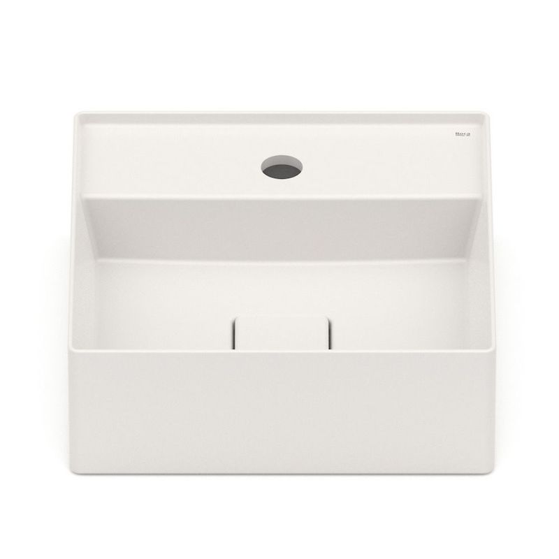 Cuba de Apoio Quadrada Bege Slim 35x35cm Louça Roca T8 Terra
