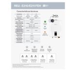 Aquecedor de Água a Gás GLP 21L E21 FEHG Inox Digital Bivolt Rinnai