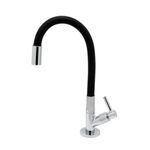 Torneira para Banheiro Mesa 1/4V Bica Média Preto Soft 1195 C29