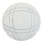 Plafon de Sobrepor Cadence Redondo Branco 30cm para 2 Lâmpdas E27