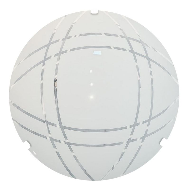 Plafon de Sobrepor Cadence Redondo Branco 30cm para 2 Lâmpdas E27