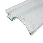 Telha Portuguesa de Vidro Texturizada Transparente 40x21,5cm Ibravir