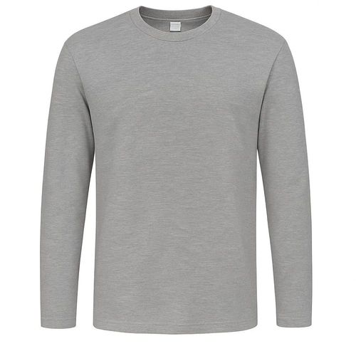 Camiseta Algodão/Poliéster Cinza Manga Longa Tockformes