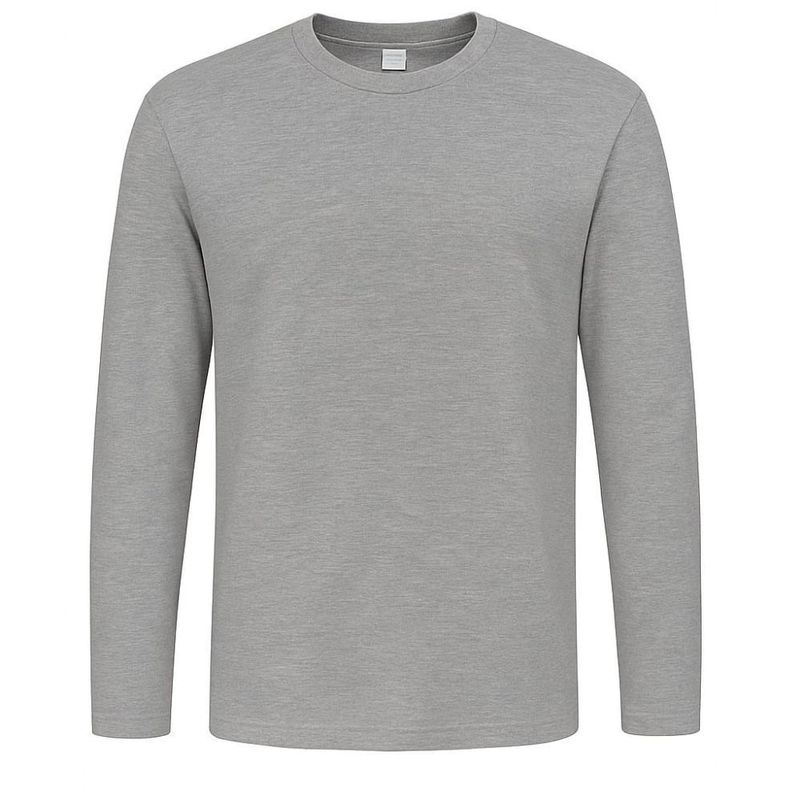 Camiseta Algodão/Poliéster Cinza Manga Longa Tam GG Tockformes