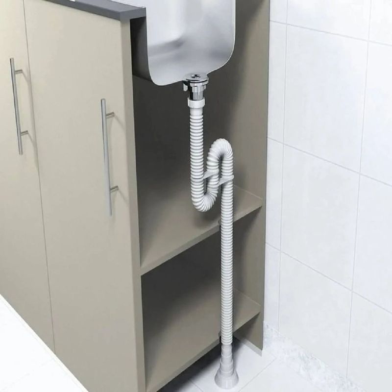 Sifão Extensível Universal Longo Branco 2m DN38/40/48/50 Censi