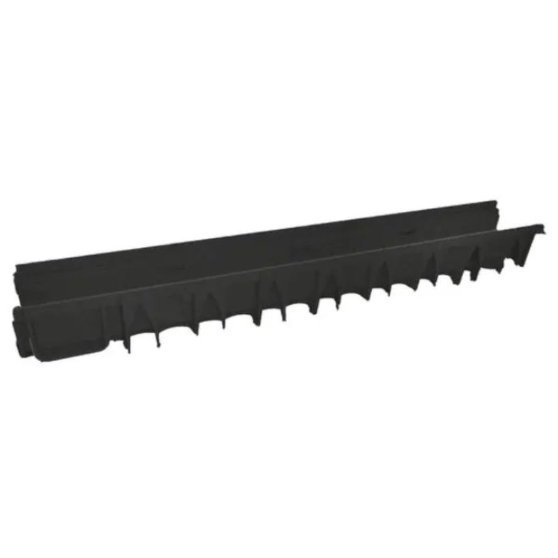 Canal e Grelha Polipropileno Compact Preto 100x10cm Odem